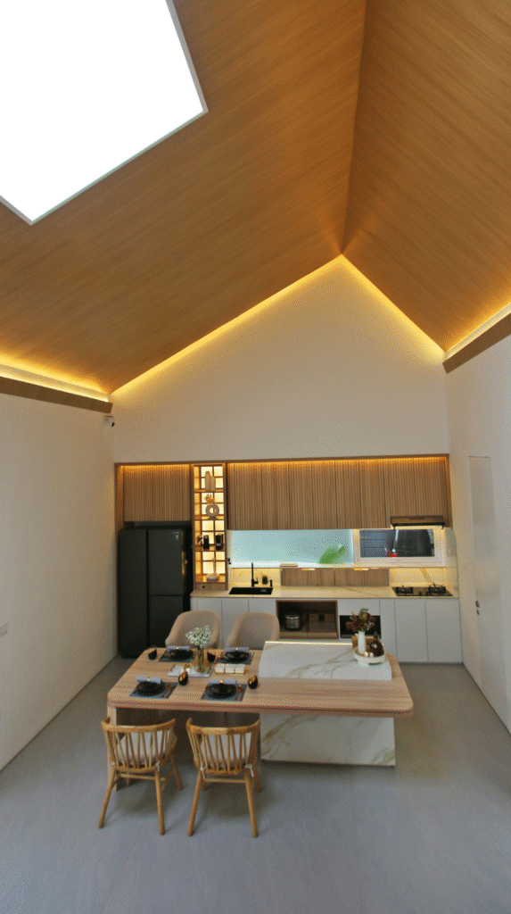 2026 Color Palette: Coffee and clay tones using the color capping technique for warm modern living room ideas.
