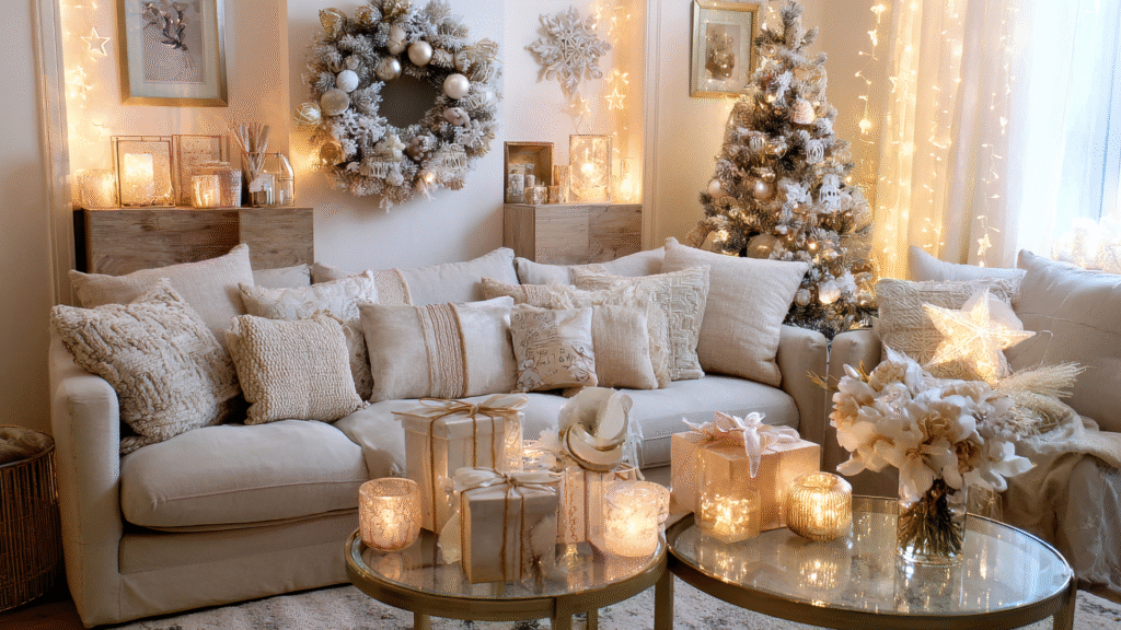 Stunning indoor meadow aesthetic featuring layered plants in a sunlit living room.
