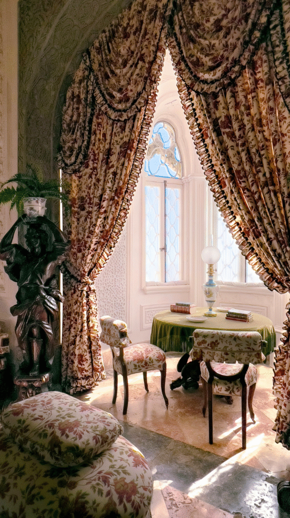 Close up of natural textures including linen and wool used to create a spa inspired living room.
